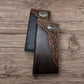 Leather Long Wallet Floral Embossed Tooled Cowboy Praying At Cross Concho