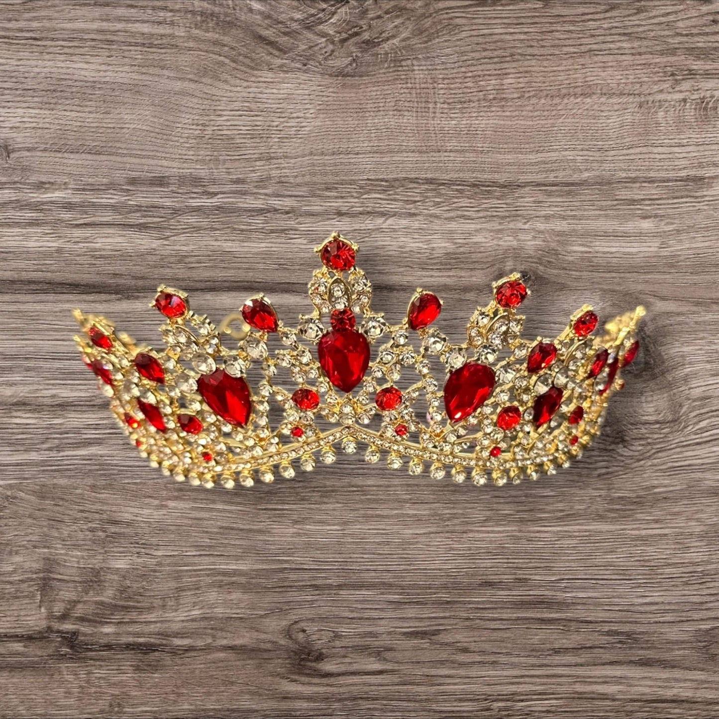 Western Stakes Princess Tiara Crown Crystal Rhinestone for Wedding, Quinceañera & Pageant