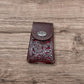 Western Stakes Western Leather Phone Belt Holster Cell Phone Case Pouch Floral Tooled Concho Basketweave Universal