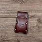 Western Stakes Western Leather Phone Belt Holster Basket Weave Lonestar Sherif Concho