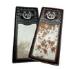 Rodeo Long Wallet With Cowhair & Horse Horseshoe Concho