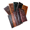 Classic Floral Leather Long Wallet Cut Out Embossed